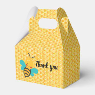 Honigwaben-Biene-Dankeschön-Giebel-Geschenkbox Geschenkschachtel