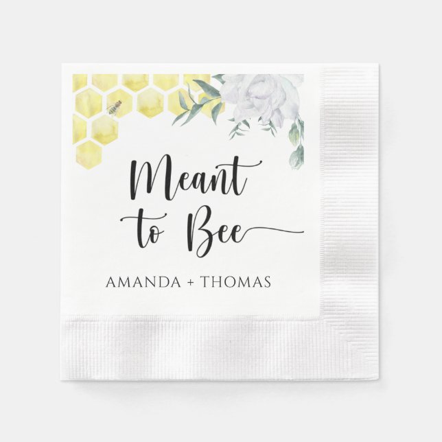 Honigwaben - Bienenbereitschaft Serviette (Vorderseite)