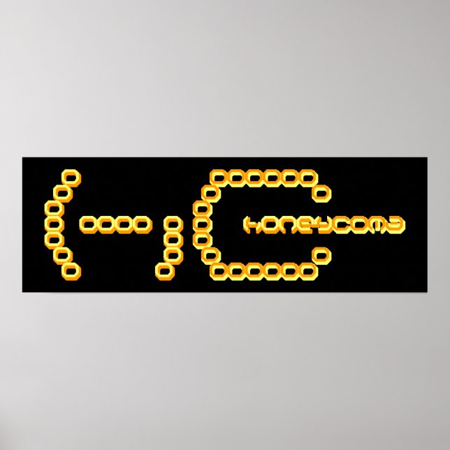 Honigwaben Poster (Vorne)