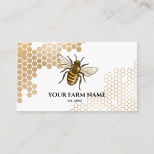 Honigwabenbaum Bienenzucht Apiarist Honeybee Bu Visitenkarte