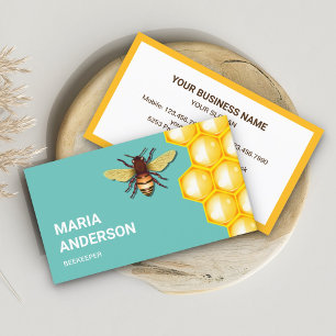 Honigwabenkraut Bienenwabenrübe Aquamarin Visitenkarte