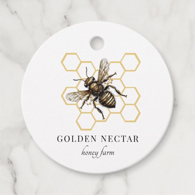 Honigwabenkraut Honeybee Imker Preis Geschenkanhänger (Vorderseite)