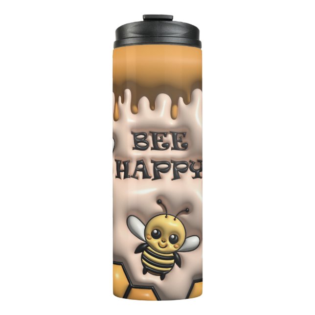 Honigwabenkrümel Bee Tumbler: Sip mit Sweetness Thermosbecher (Vorderseite)