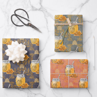 Honigwangen für Bienenliebhaber Geschenkpapier Set