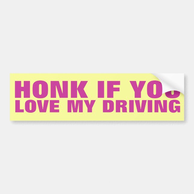 Honk Autoaufkleber (Vorne)