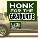 Honk für das Graduate Modern Green Black Auto Magnet<br><div class="desc">Es macht Spaß,  Ihren Absolventen etwas Anerkennung für all ihre Bemühungen zu geben,  ihr Studium abzuschließen. Festige und moderne schwarz-weiße Typografie. Die Hintergrundfarbe kann in eine Farbe Ihrer Wahl geändert werden. Einfach und leicht zu lesen. Ideal für Autoparaden in der Nachbarschaft.</div>