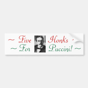 Honk für Puccini Auslese-Autoaufkleber Autoaufkleber