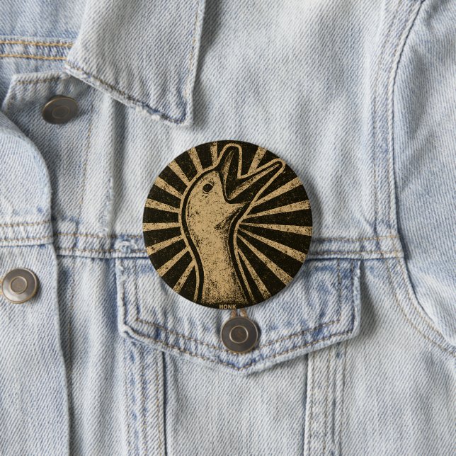 Honk Goose Funny Duck Chicken Meme Button (Beispiel)