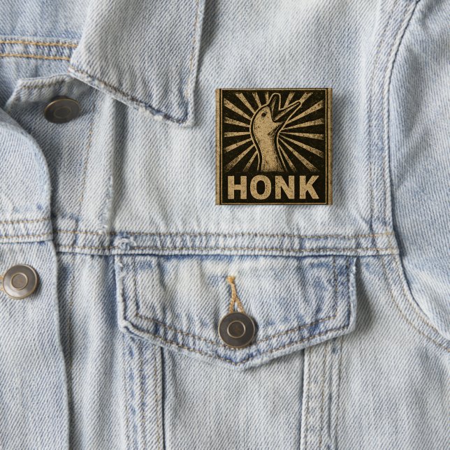 Honk Goose Funny Duck Chicken Meme Button (Beispiel)
