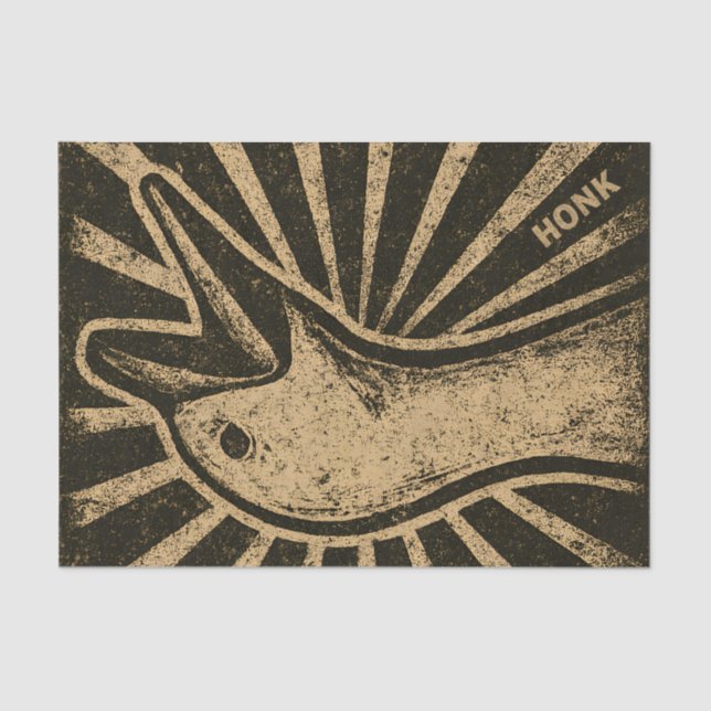 Honk Goose Funny Duck Chicken Meme Seidenpapier (Vorderseite)