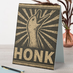 Honk Goose Funny Duck Chicken Meme Tischaufsteller