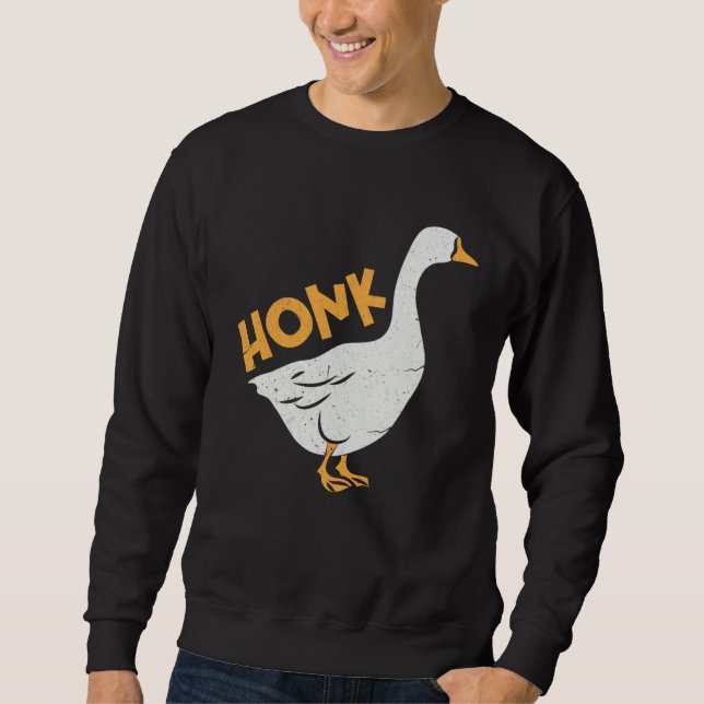 Honk Goose Gamer Meme Sweatshirt (Vorderseite)