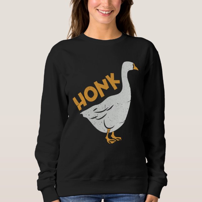 Honk Goose Gamer Meme Sweatshirt (Vorderseite)