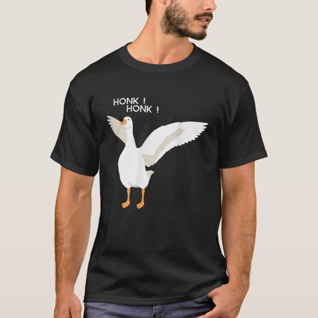 Honk Goose Honk die schreckliche Gans T-Shirt (Vorderseite)