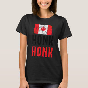 Honk Honk Canadian Truckers Rule Canada Vintag T-Shirt