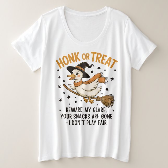 Honk or Treat Funny Halloween Goose (Design devant)