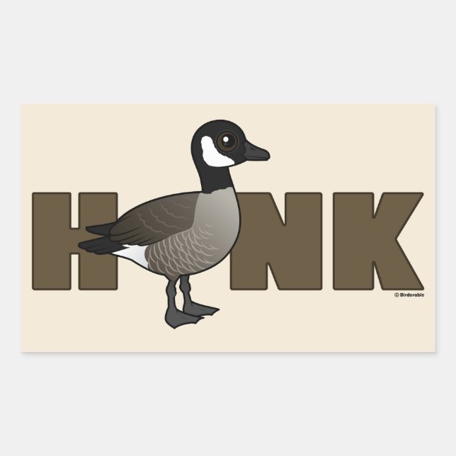 HONK RECHTECKIGER AUFKLEBER (Vorderseite)