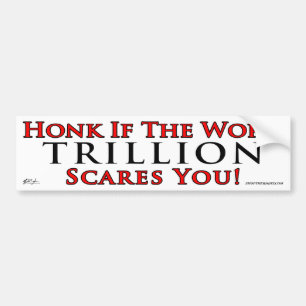 Honk wenn Schrecken Trillion Sie Autoaufkleber
