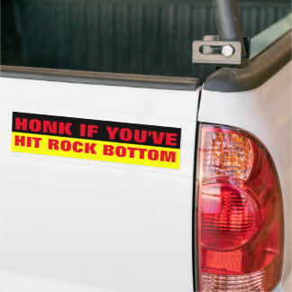 HONK, WENN SIE AUF DIE ROCKBOTTOM HABEN AUTOAUFKLEBER