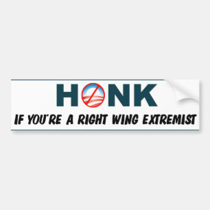 Honk, wenn Sie ein Rechte-Extremist sind Autoaufkleber