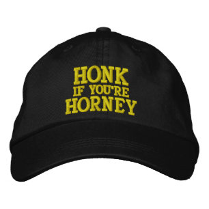 HONK, WENN SIE HORNEY SIND BESTICKTE BASEBALLKAPPE