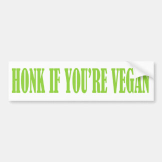 HONK, WENN SIE VEGANER lustiger Autoaufkleber sind