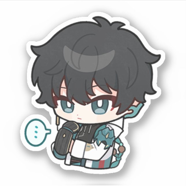 Honkai Star Rail Chibi Dan Heng Sticker (Vorderseite)