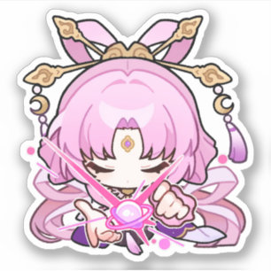 Honkai Star Rail Chibi Fu Xuan Divination Sticker