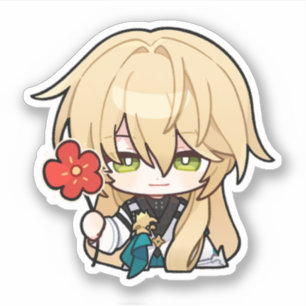 Honkai Star Rail Chibi Luocha Blume Sticker