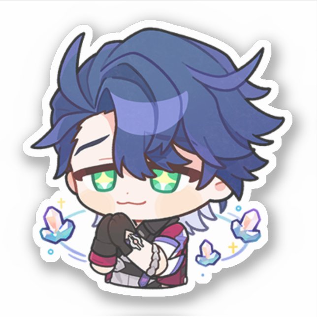 Honkai Star Rail Chibi Sampo Aufkleber (Vorderseite)