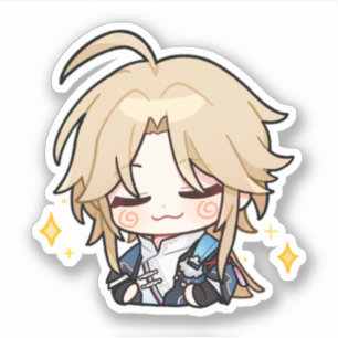 Honkai Star Rail Chibi Yanqing Smug Sticker