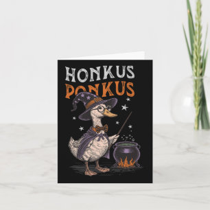 Honkus Ponkus Funny Halloween Witch Goose Duck Lov Karte