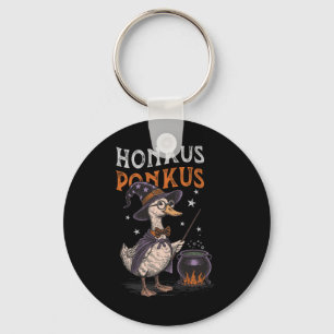 Honkus Ponkus Funny Halloween Witch Goose Duck Lov Schlüsselanhänger