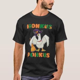 Honkus Ponkus Halloween Hexenente Niedliche Gänse  T-Shirt