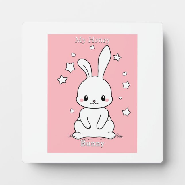Honney Bunny Fotoplatte (Vorderseite)