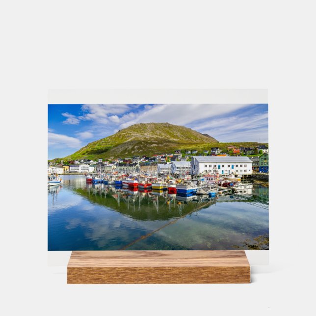 Honningsvag am Nordkapp Acrylschild (Vorderseite)