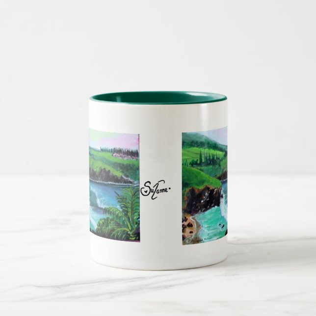 honolua Bucht 1 Zweifarbige Tasse (Mittel)