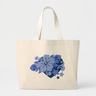 Honolua Hibiskus Tropical Beach Bags Jumbo Stoffbeutel