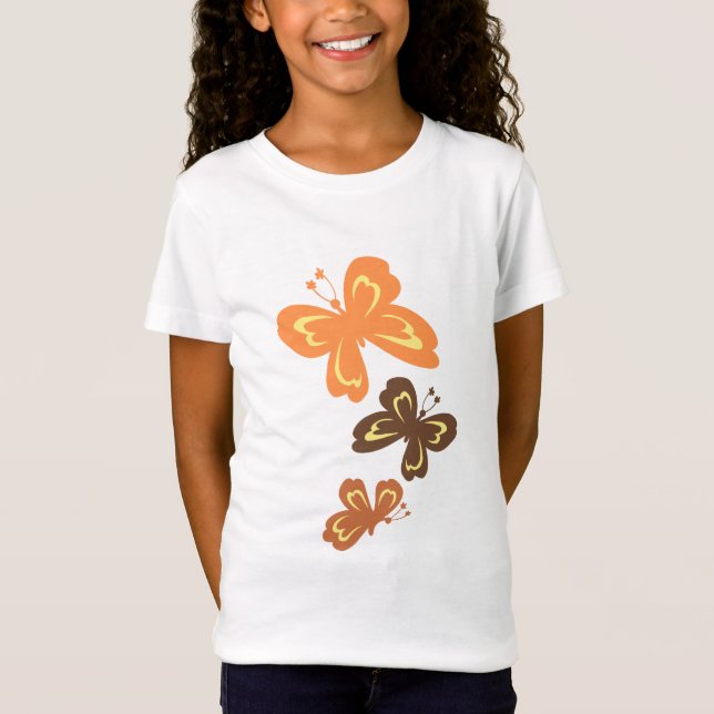 Honolua Schmetterlings-Cartoon-Kinderentwurf T-Shirt (Vorderseite)
