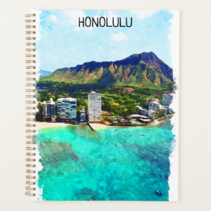 Honolulu Beach Hawaii Vue Vintage voyage