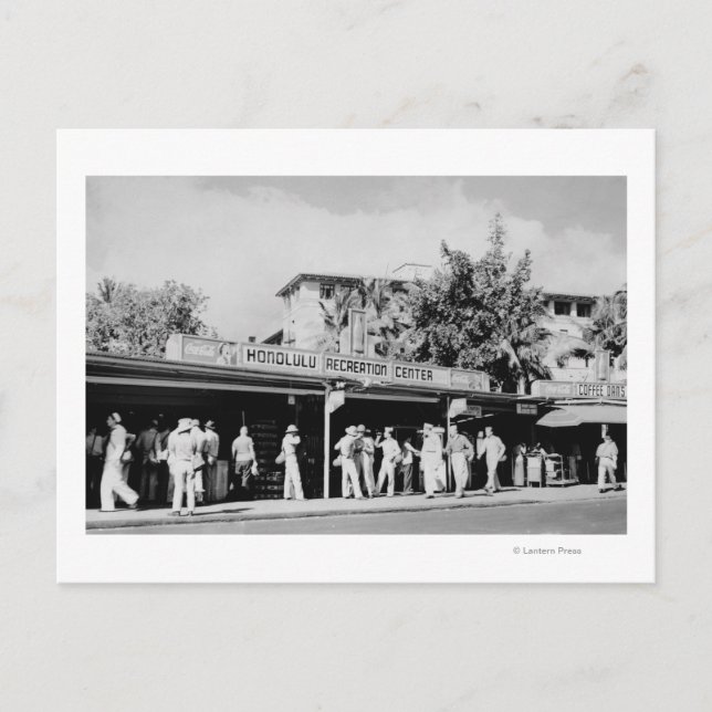 Honolulu, HA - Ansicht des Honolulu Postkarte (Vorderseite)