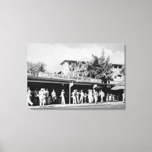 Honolulu, ha - Ansicht des Honolulus Leinwanddruck