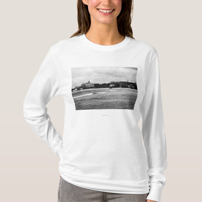 Honolulu, ha - Ansicht von Moana u. königlicher T-Shirt (Vorderseite)
