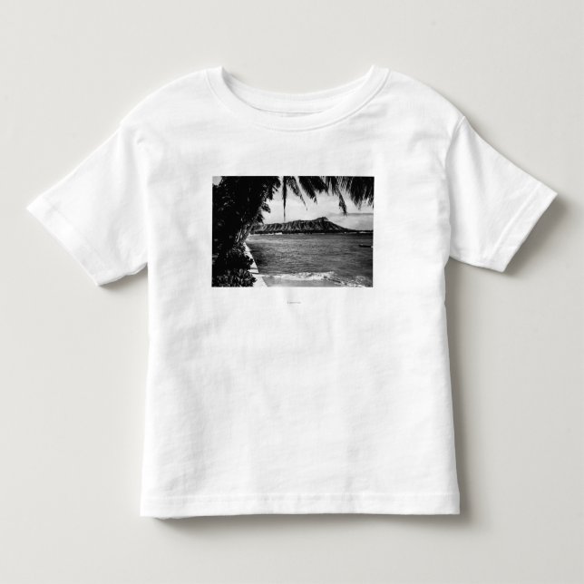 Honolulu, Hawaii - Ansicht des Diamant-Kopfes Kleinkind T-shirt (Vorderseite)