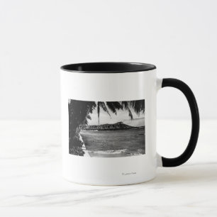 Honolulu, Hawaii - Ansicht des Diamant-Kopfes Tasse