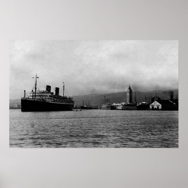 Honolulu, Hawaii - Ansicht von Honolulu Poster (Vorne)