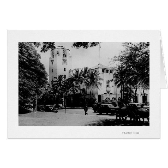 Honolulu, Hawaii - Aussicht auf das Rathaus (Vorderseite (Horizontal))