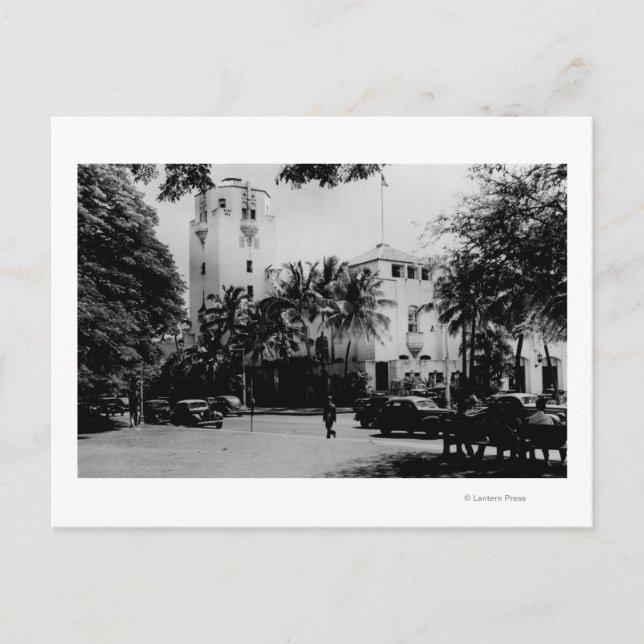 Honolulu, Hawaii - Aussicht auf das Rathaus Postkarte (Vorderseite)