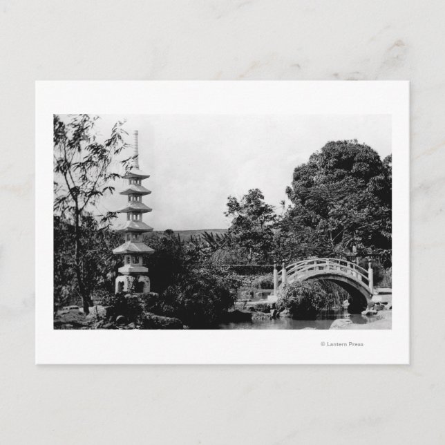 Honolulu, Hawaii - Aussicht auf den Moanolua-Garte Postkarte (Vorderseite)