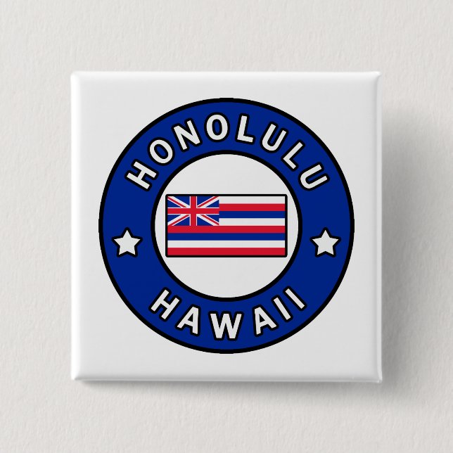 Honolulu Hawaii Button (Vorderseite)